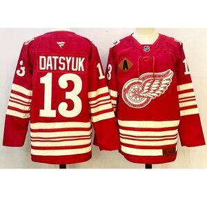 Adult Mens Pavel Datsyuk Red Stitched Jersey